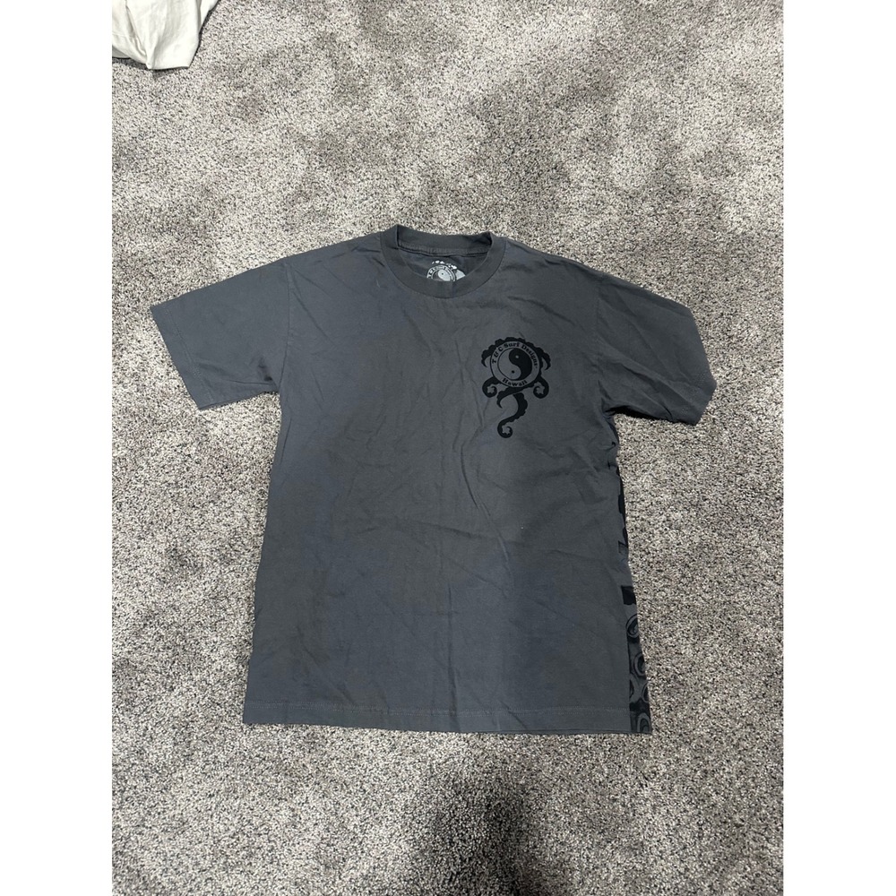 T&C Surf Designs Hawaii Mens Medium Gray Octopus Graphic T-Shirt Short Sleeve